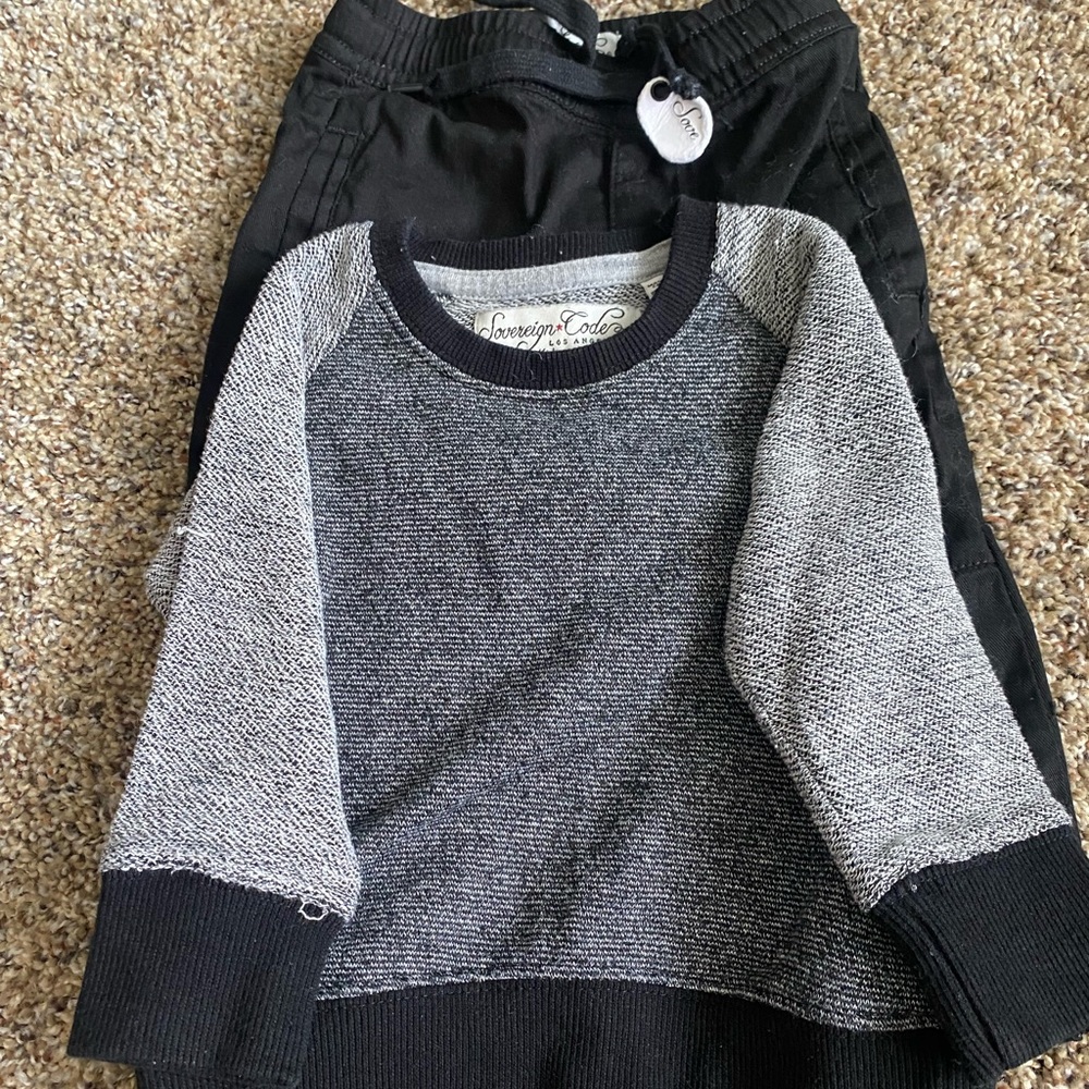 Toddler Boy’s sweater and pant set